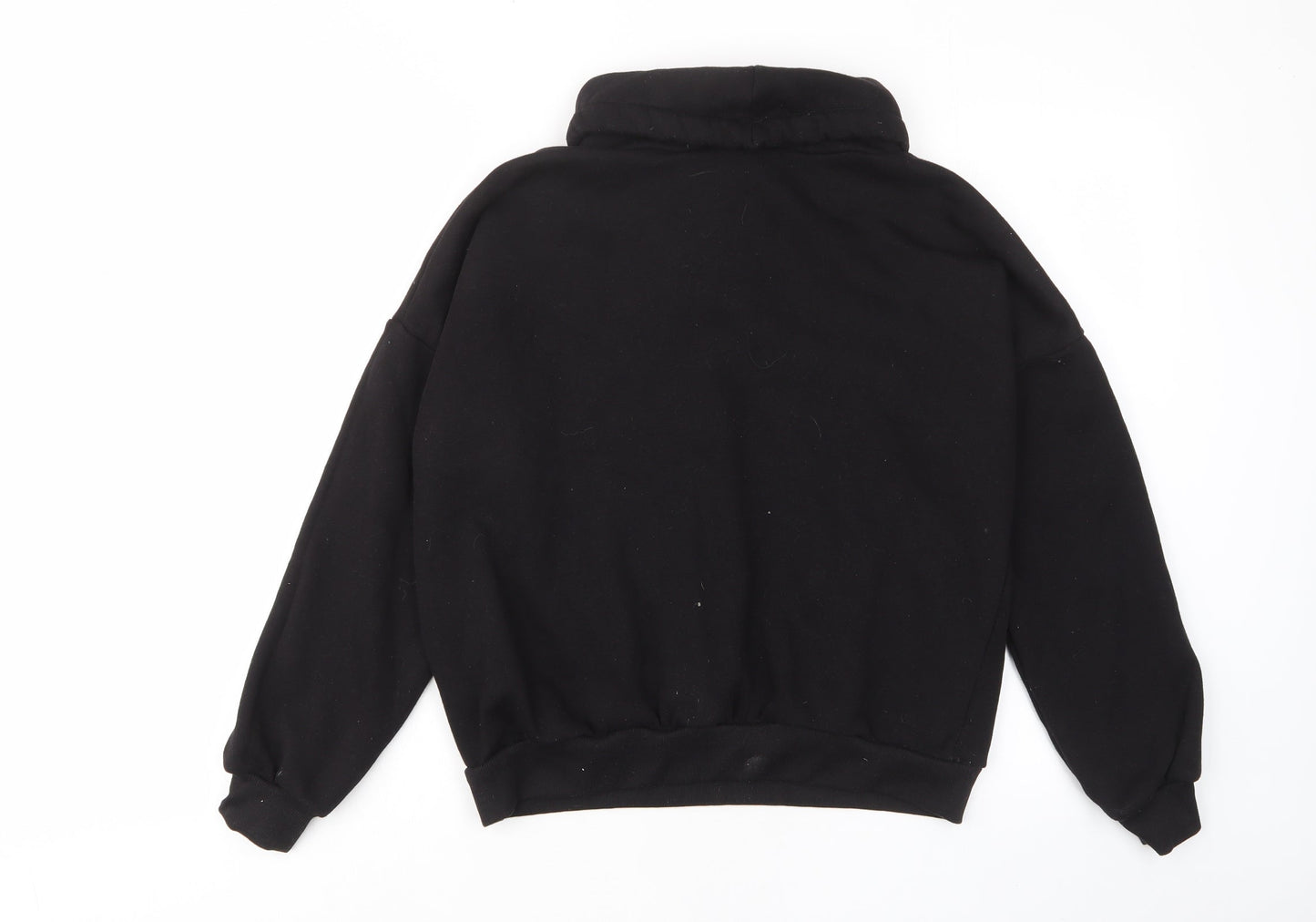 Select Womens Black Cotton Pullover Sweatshirt Size M Pullover