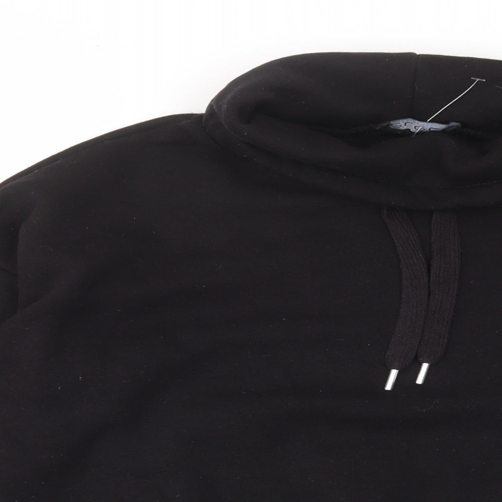Select Womens Black Cotton Pullover Sweatshirt Size M Pullover