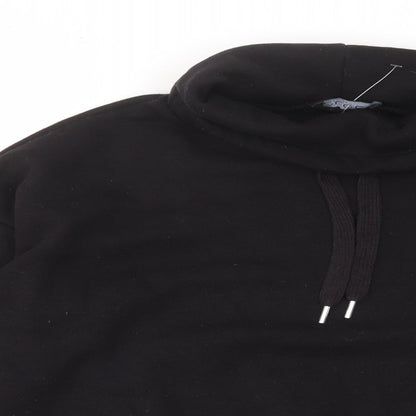 Select Womens Black Cotton Pullover Sweatshirt Size M Pullover
