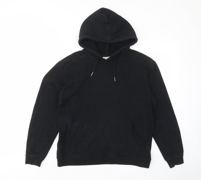 tpshop Womens Black Cotton Pullover Hoodie Size S Pullover - Pockets