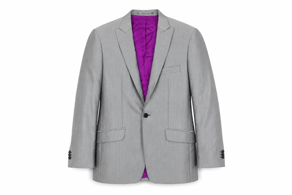 Mens UK Size 38 Jones Regular Grey Suit Jacket