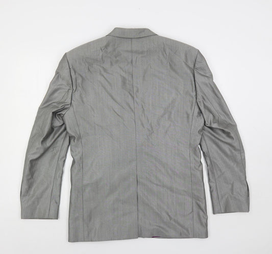 Mens UK Size 38 Jones Regular Grey Suit Jacket