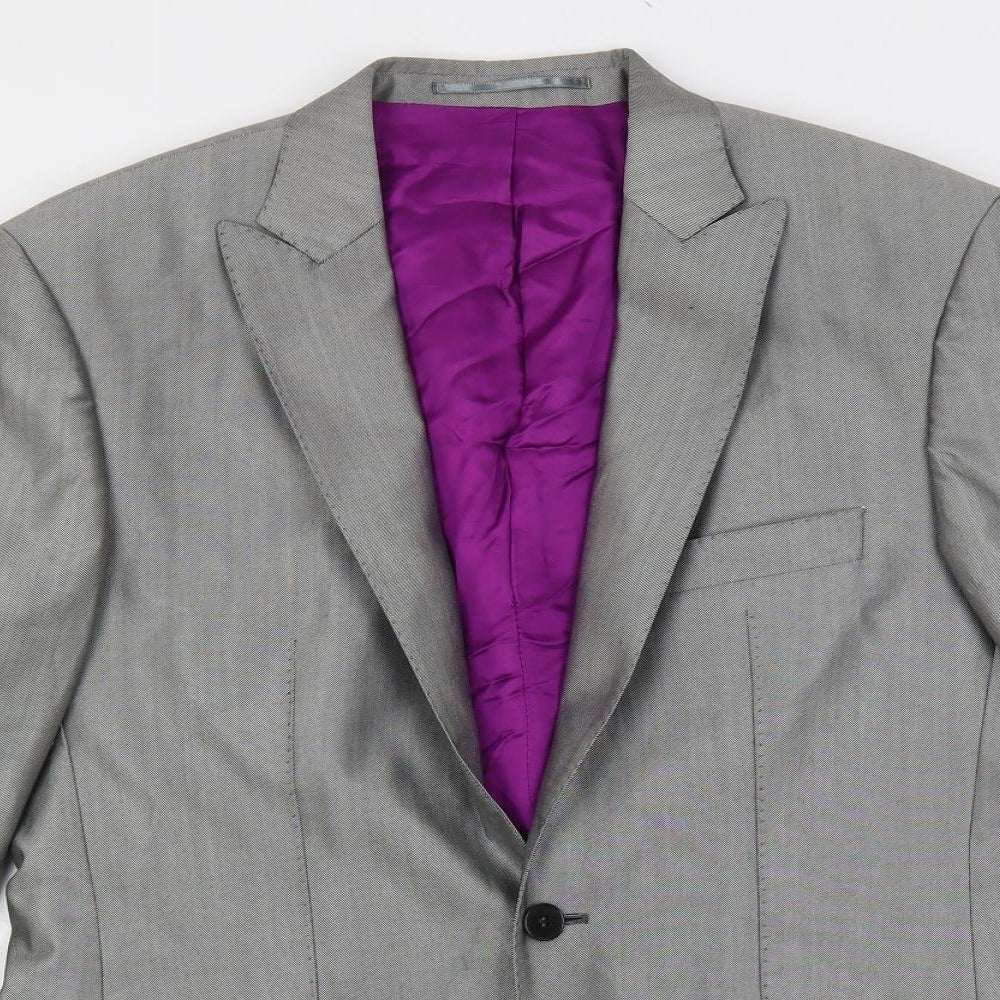 Mens UK Size 38 Jones Regular Grey Suit Jacket