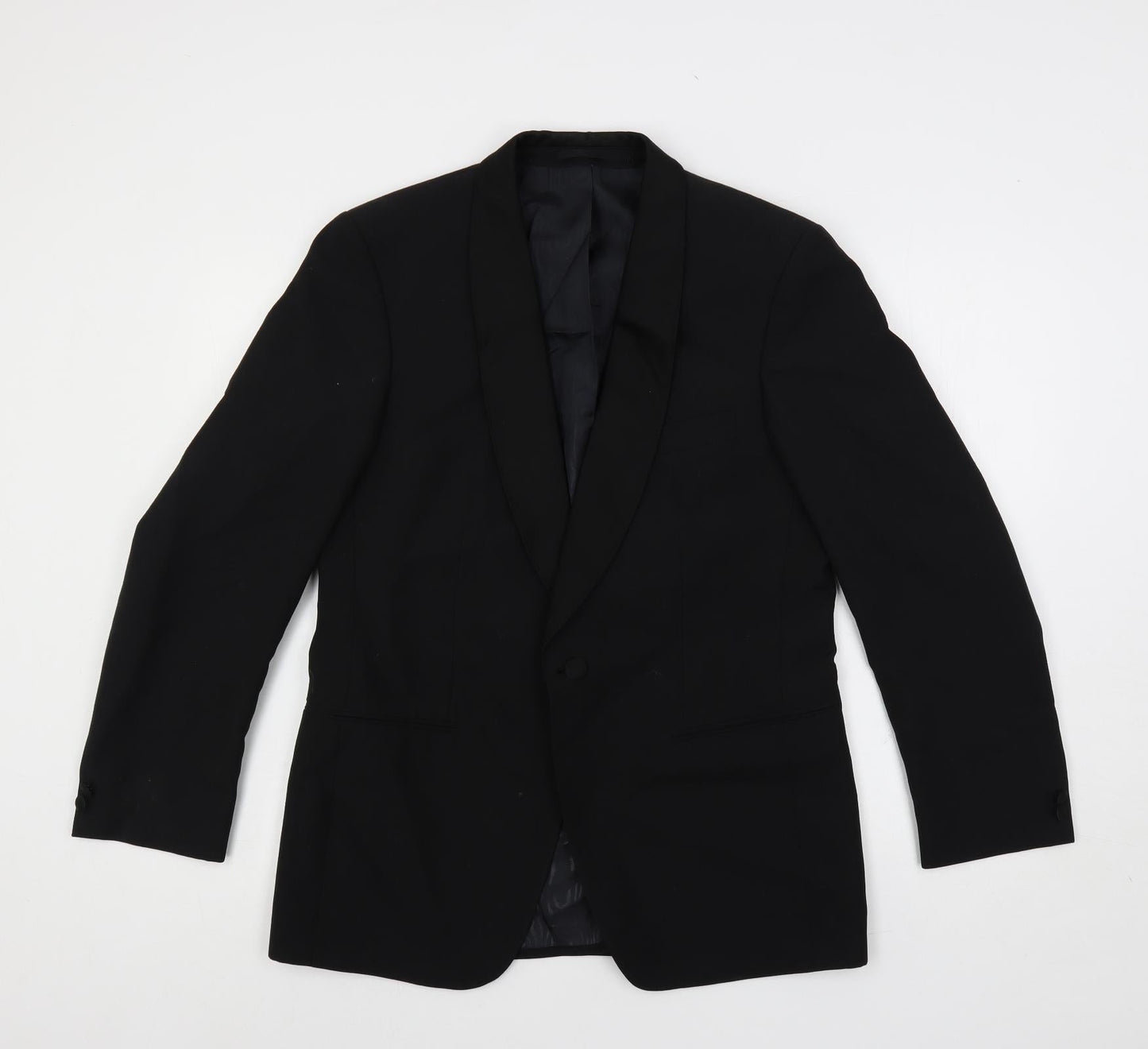 Mens UK Size 38 Hornes Regular Black Suit Tuxedo