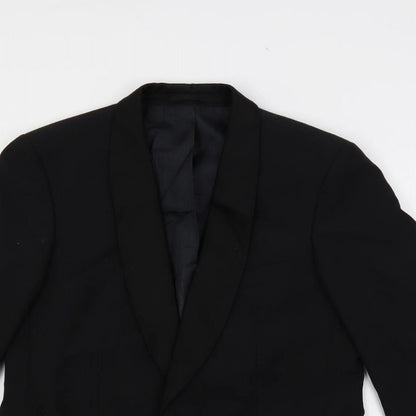 Mens UK Size 38 Hornes Regular Black Suit Tuxedo