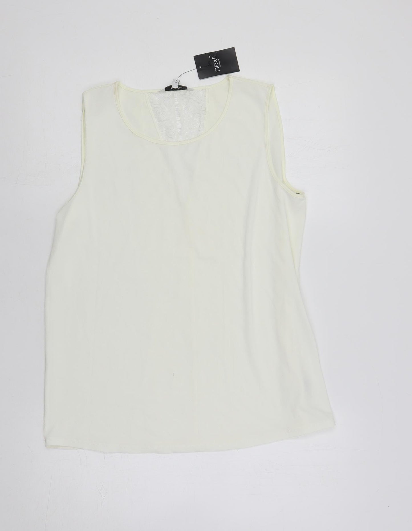 Womens UK Size 12 NEXT Ivory Basic Blouse