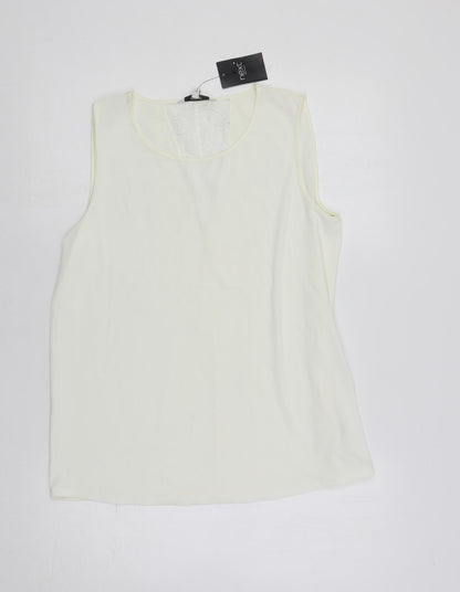 Womens UK Size 12 NEXT Ivory Basic Blouse