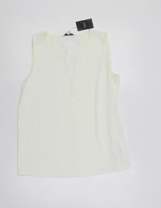 Womens UK Size 12 NEXT Ivory Basic Blouse