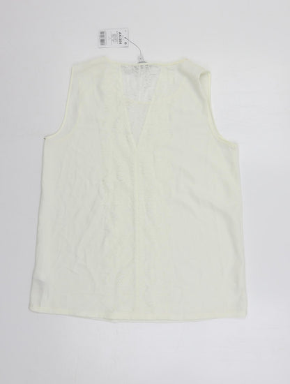 Womens UK Size 12 NEXT Ivory Basic Blouse