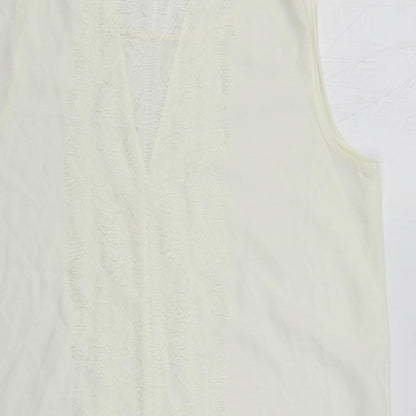 Womens UK Size 12 NEXT Ivory Basic Blouse