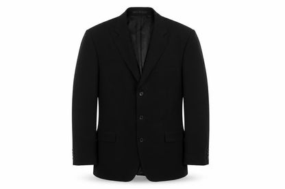 k j Mens Black Polyester Jacket Suit Jacket Size 42 Regular