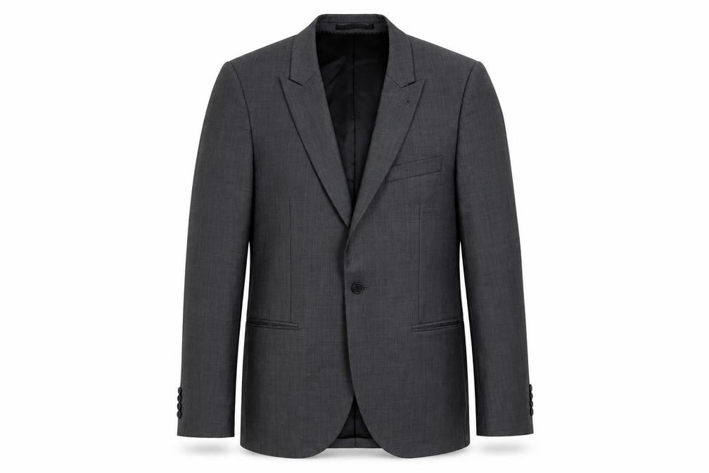Mens UK Size 38 Topman Regular Grey Suit Jacket