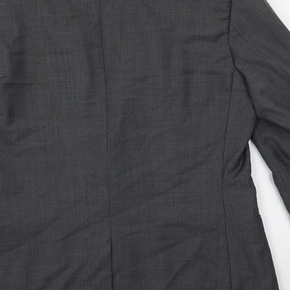 Mens UK Size 38 Topman Regular Grey Suit Jacket