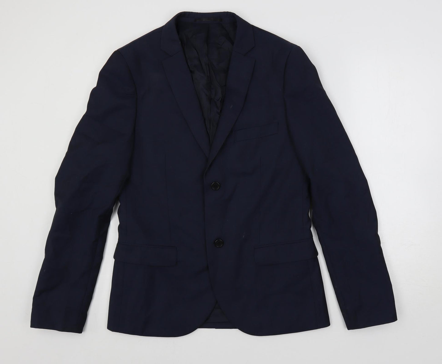 Mens UK Size 38 Topman Regular Blue Suit Jacket