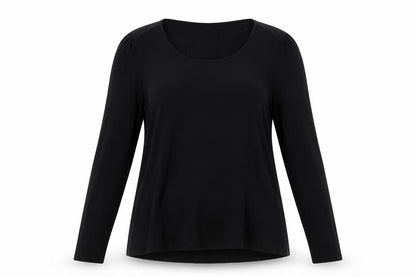 Womens UK Size M Paraphrase Black Basic Blouse