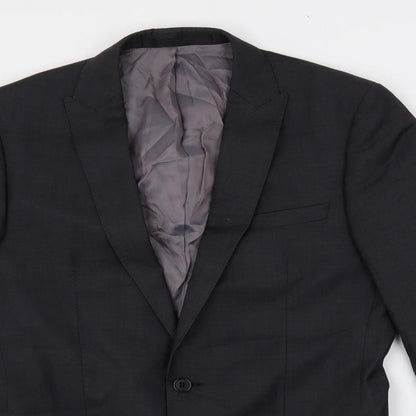 Autograph Mens Grey Wool Jacket Suit Jacket Size 38 Regular