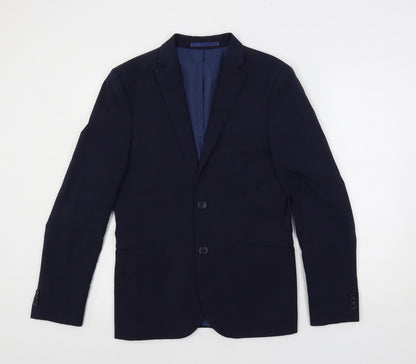 Mens UK Size 36 Marks and Spencer Regular Blue Suit Jacket