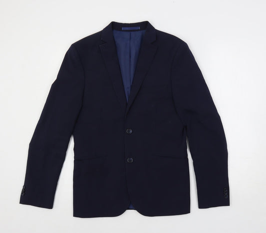 Mens UK Size 36 Marks and Spencer Regular Blue Suit Jacket