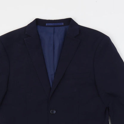 Mens UK Size 36 Marks and Spencer Regular Blue Suit Jacket