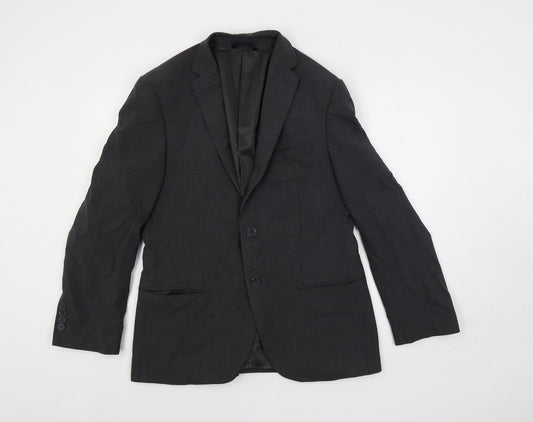 Mens UK Size 38 Marks and Spencer Regular Grey Suit Jacket