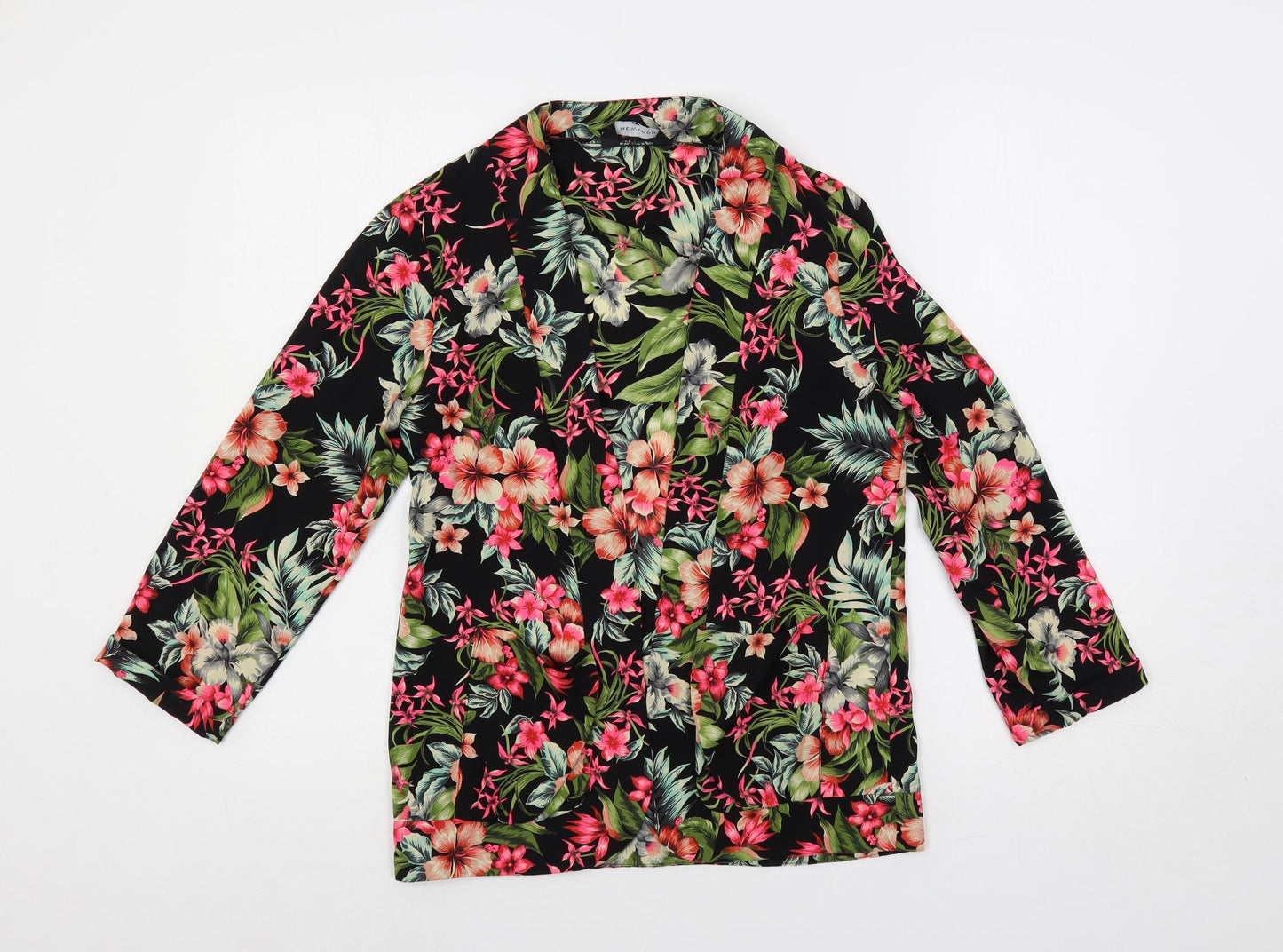 Womens UK Size 10 New Look Multicoloured Kimono Blouse