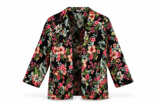Womens UK Size 10 New Look Multicoloured Kimono Blouse