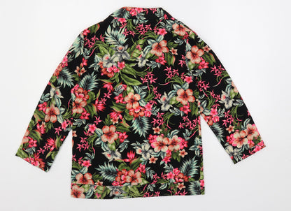 Womens UK Size 10 New Look Multicoloured Kimono Blouse