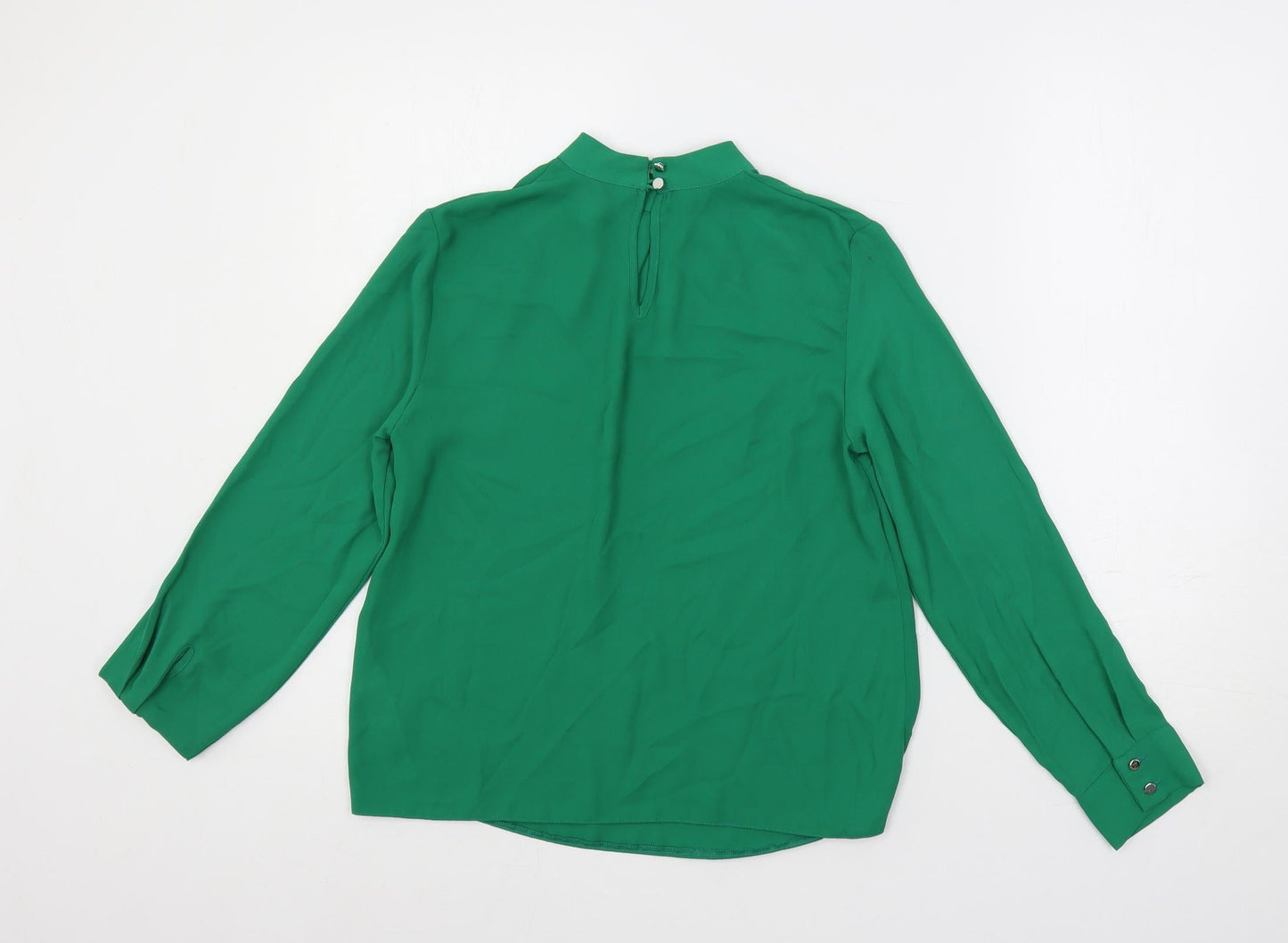 Womens UK Size 4 Dorothy Perkins Green Basic Blouse