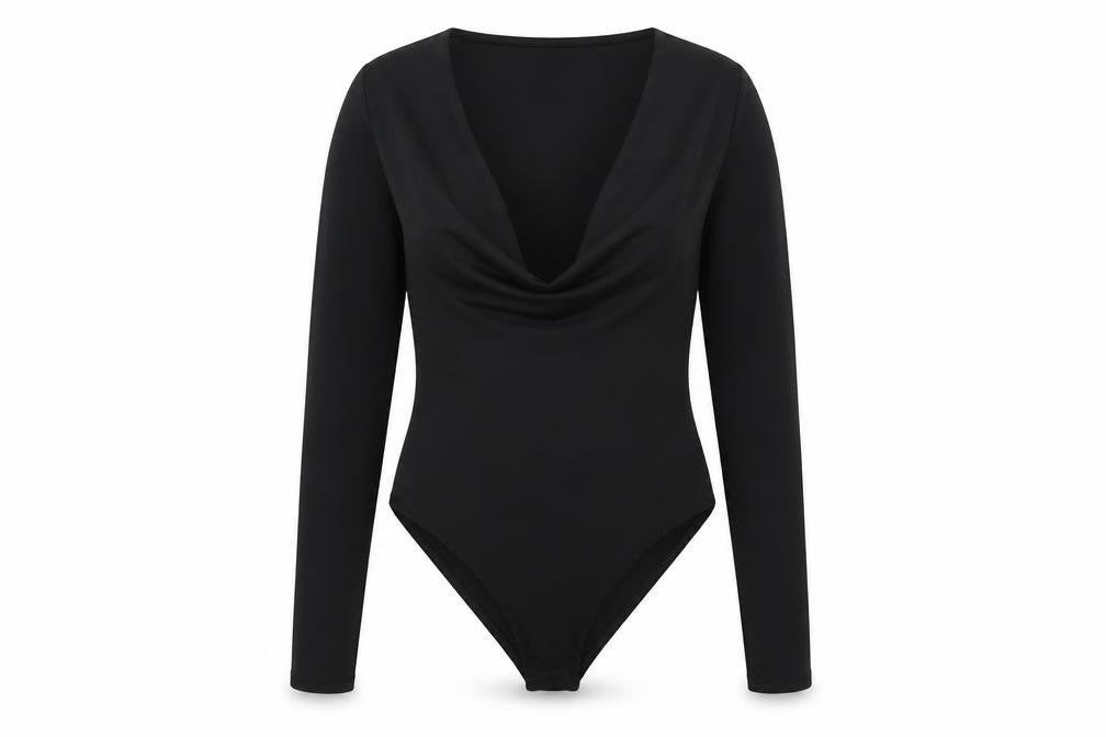 Womens UK Size S H&M One-Piece Black Bodysuit