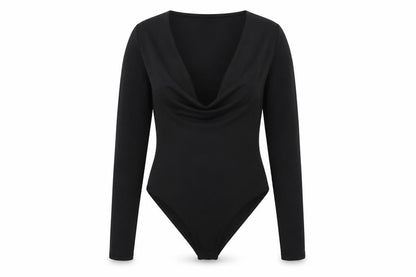 Womens UK Size S H&M One-Piece Black Bodysuit
