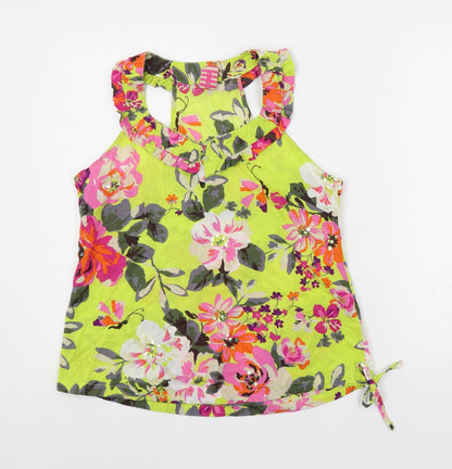 Womens UK Size 8 NEXT Multicoloured Basic Blouse