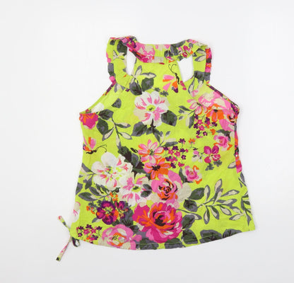 Womens UK Size 8 NEXT Multicoloured Basic Blouse