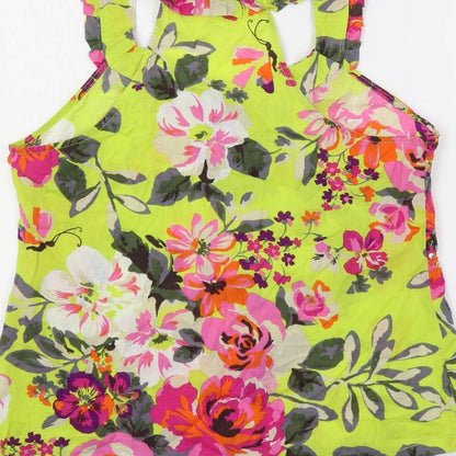 Womens UK Size 8 NEXT Multicoloured Basic Blouse