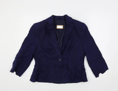Womens UK Size 10 Per Una Blue Jacket