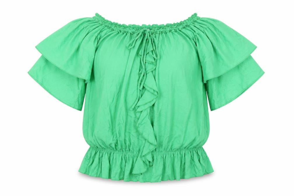 Womens UK Size 12 HEINE Green Basic Blouse