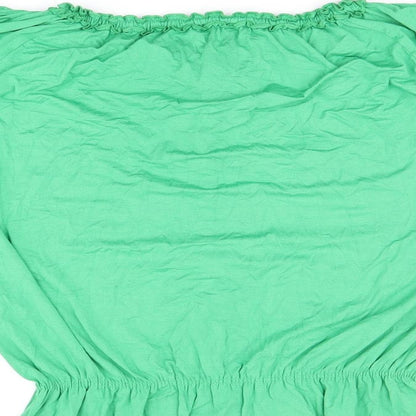 Womens UK Size 12 HEINE Green Basic Blouse
