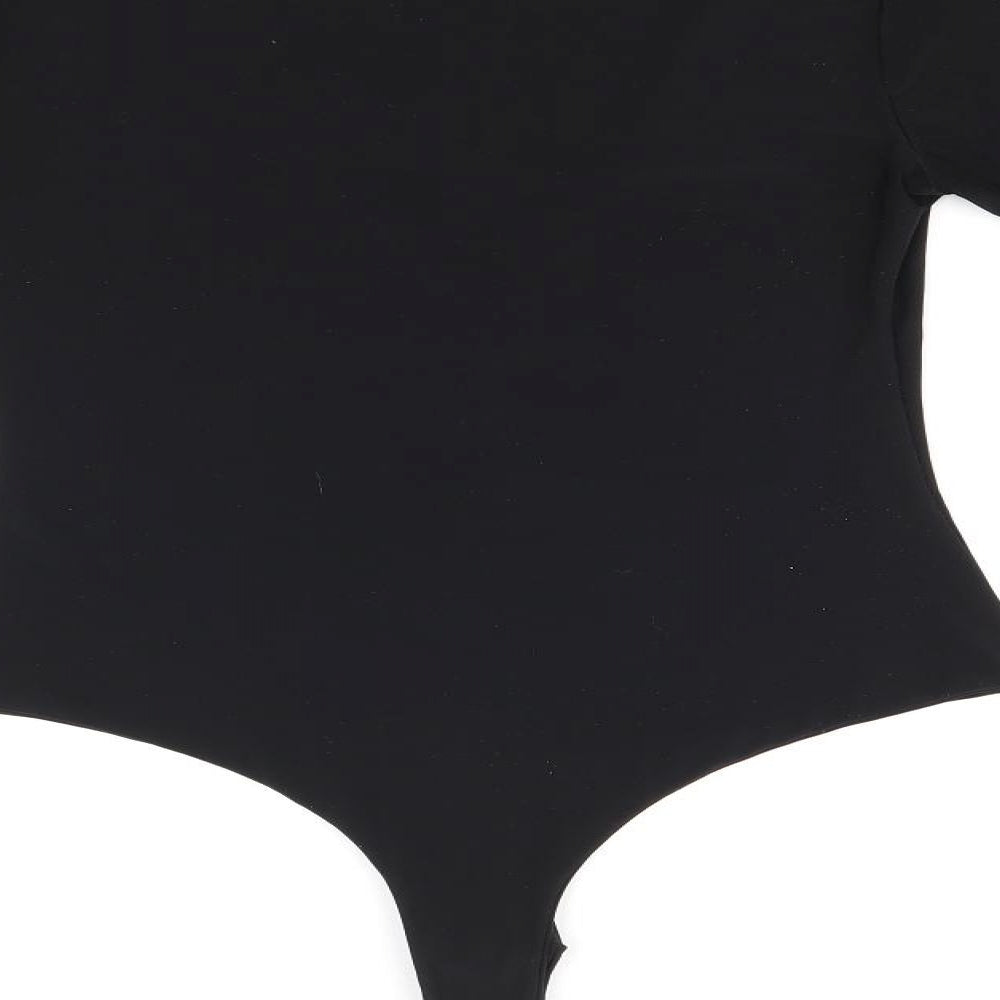 Womens UK Size 8 PRETTYLITTLETHING One-Piece Black Bodysuit