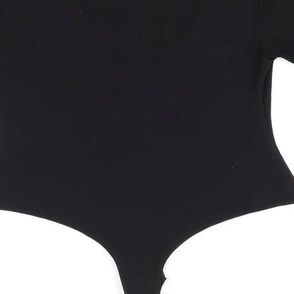 Womens UK Size 8 PRETTYLITTLETHING One-Piece Black Bodysuit