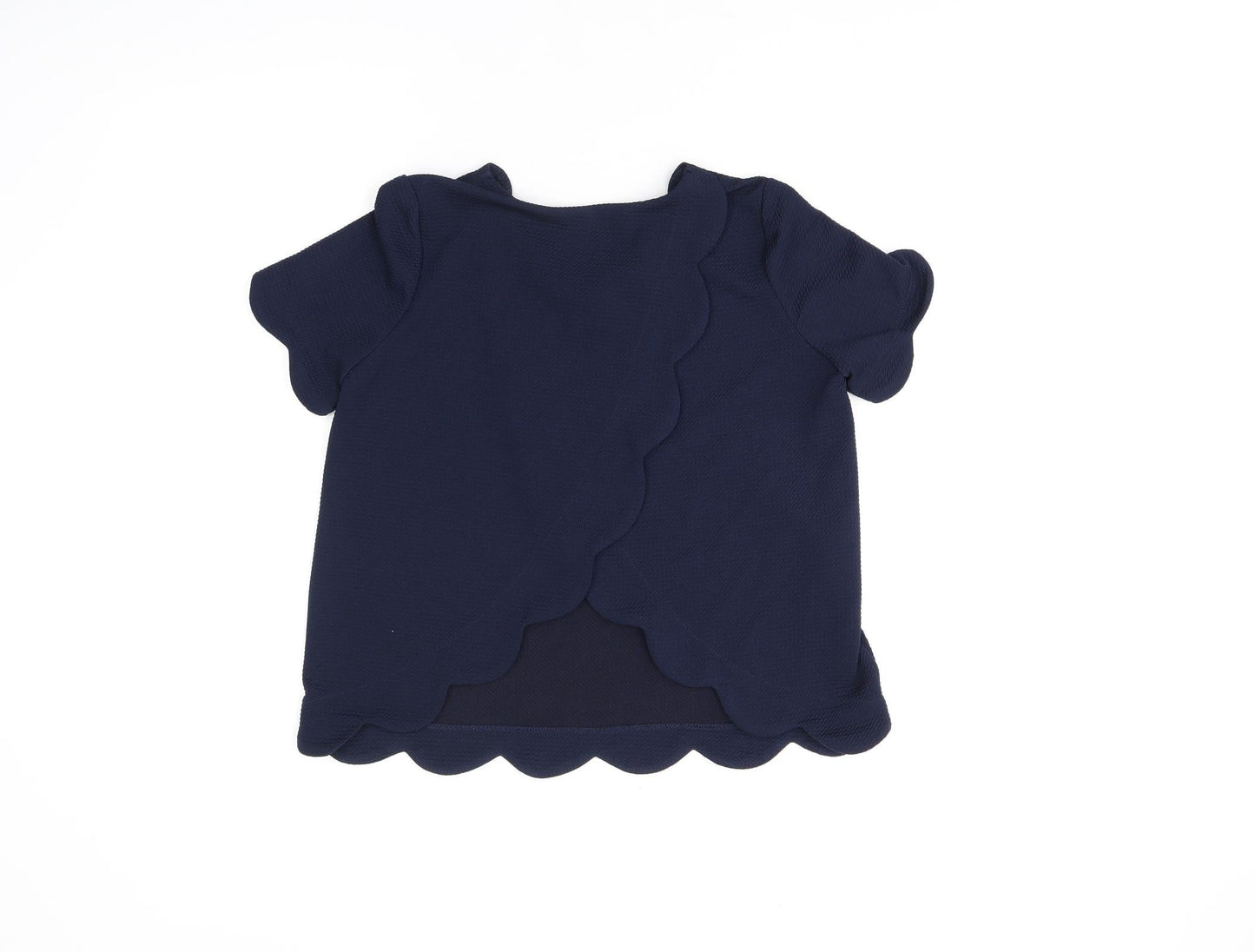 Womens UK Size XL Monteau Blue Basic T-Shirt