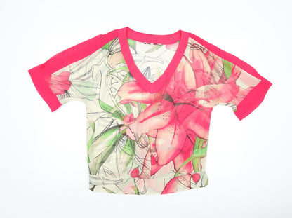 Womens UK Size 6 NEXT Pink Basic Blouse