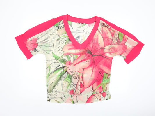 Womens UK Size 6 NEXT Pink Basic Blouse