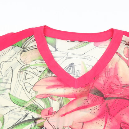 Womens UK Size 6 NEXT Pink Basic Blouse
