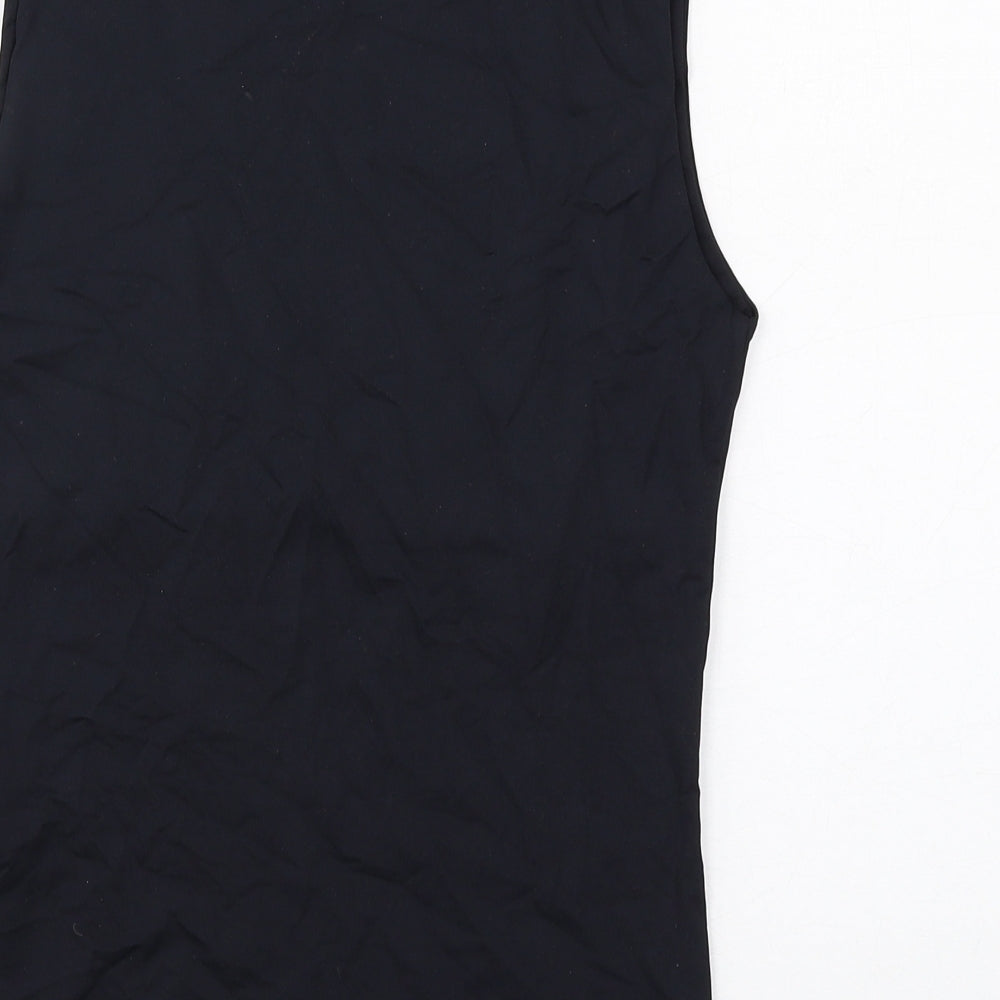 Womens UK Size M Zara Black Basic Tank