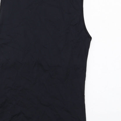 Womens UK Size M Zara Black Basic Tank
