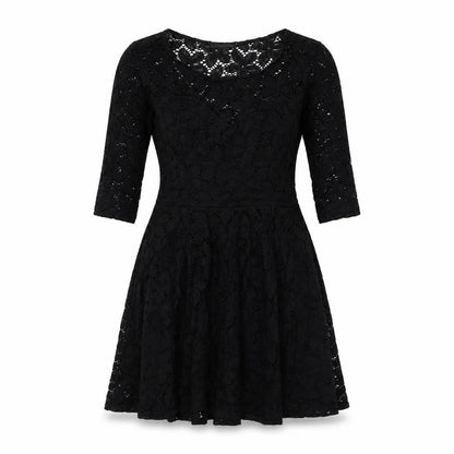 River Island Womens Black Nylon A-Line Size 10 Round Neck Pullover