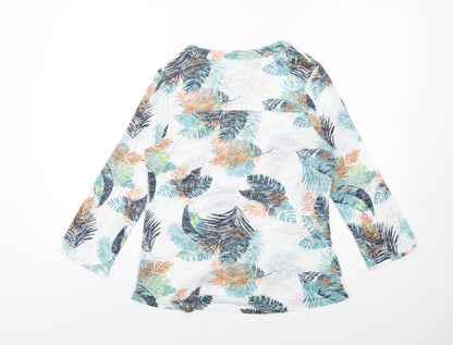 Womens UK Size 10 Per Una Multicoloured Basic Button-Up