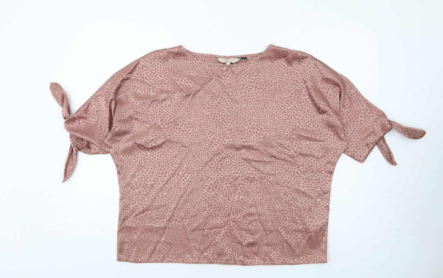 Womens UK Size 14 Dorothy Perkins Brown Basic T-Shirt