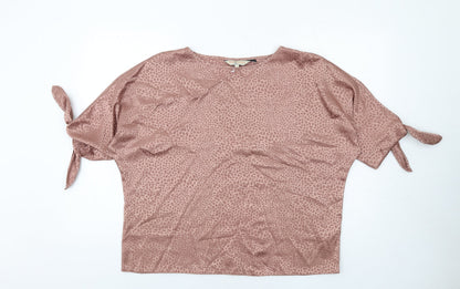 Womens UK Size 14 Dorothy Perkins Brown Basic T-Shirt