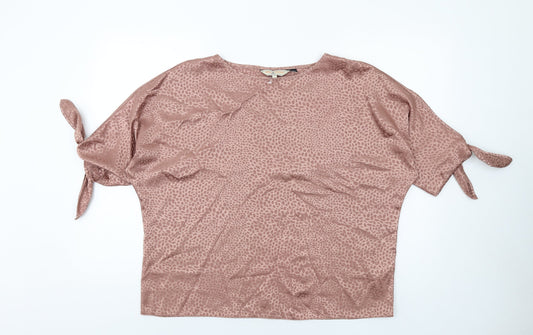 Womens UK Size 14 Dorothy Perkins Brown Basic T-Shirt