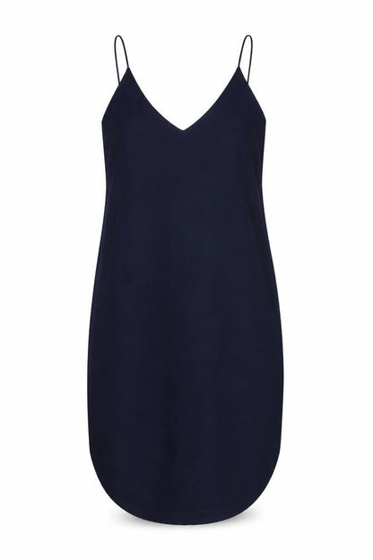 Maurie&Eve Womens Blue Polyester Slip Dress Size 10 V-Neck Pullover